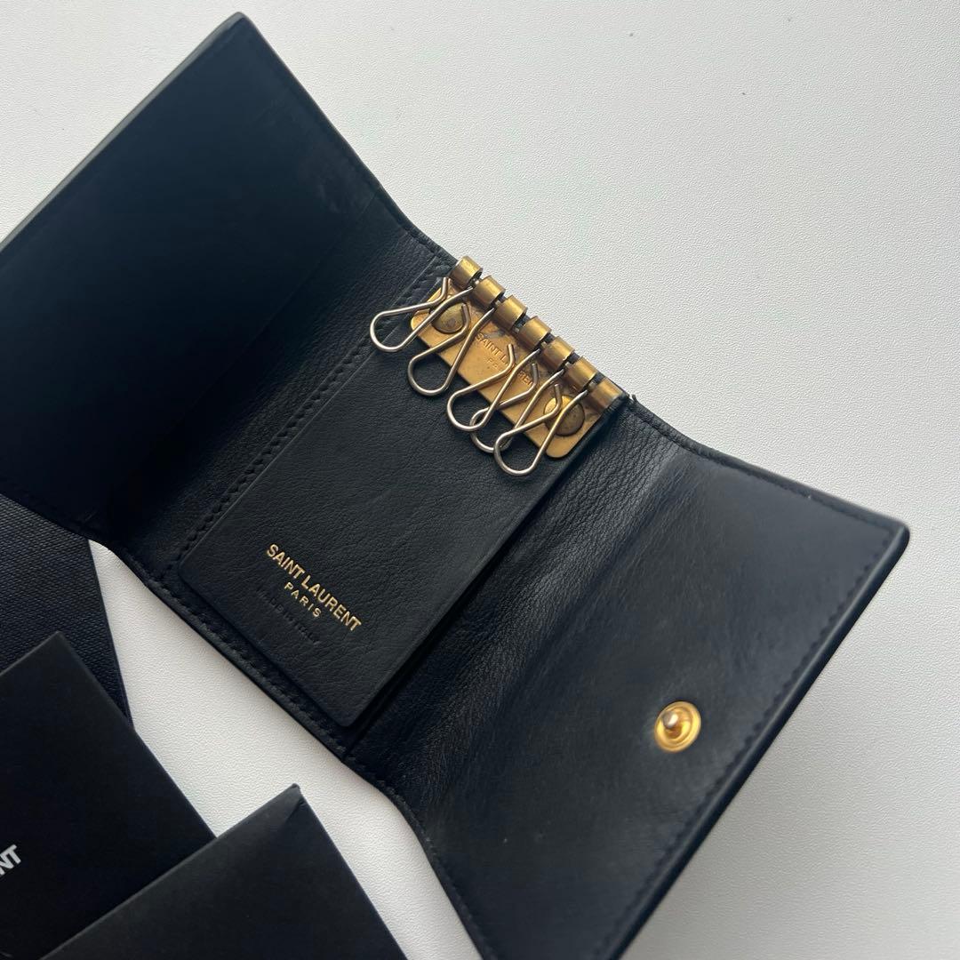 229 美品 SAINTLAURENT イヴサンローラン キーケース