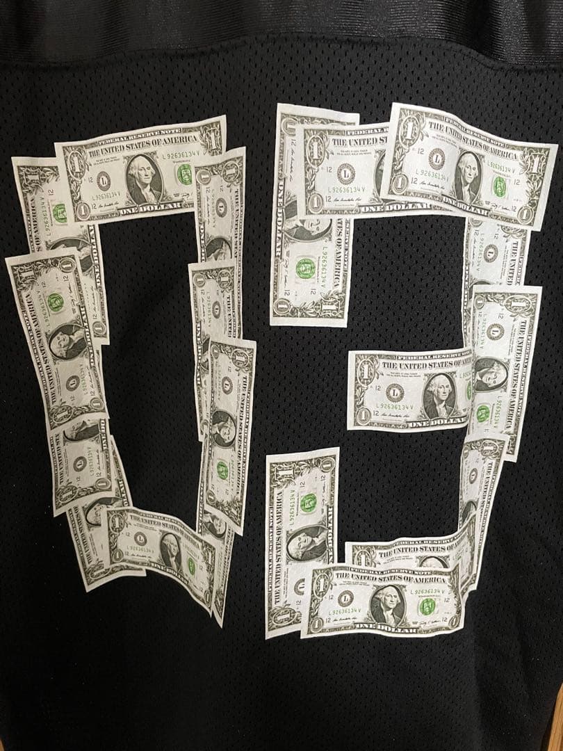 black eye patch DOLLAR ホッケーシャツ　L