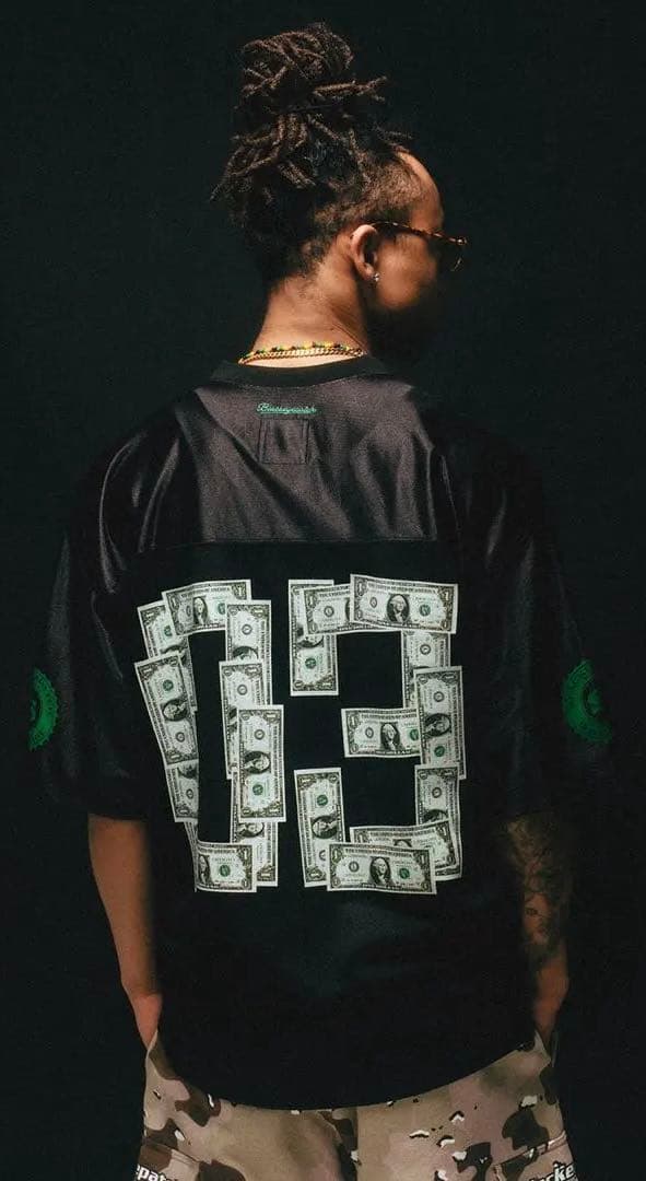 black eye patch DOLLAR ホッケーシャツ　L