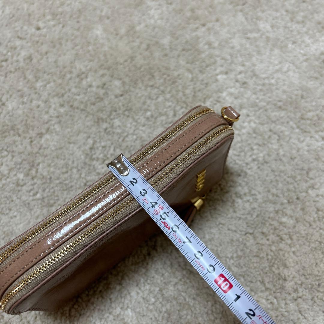 ATAO アタオ アミュレット ローズクォーツ ショルダーウォレット エナメル