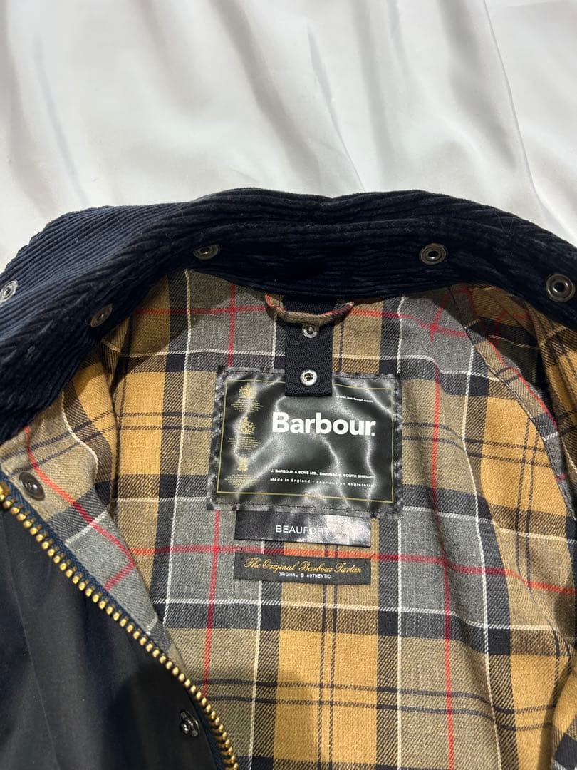 極美品　バブアー　ビューフォート　34 ネイビー　BarbourBEAUFORT