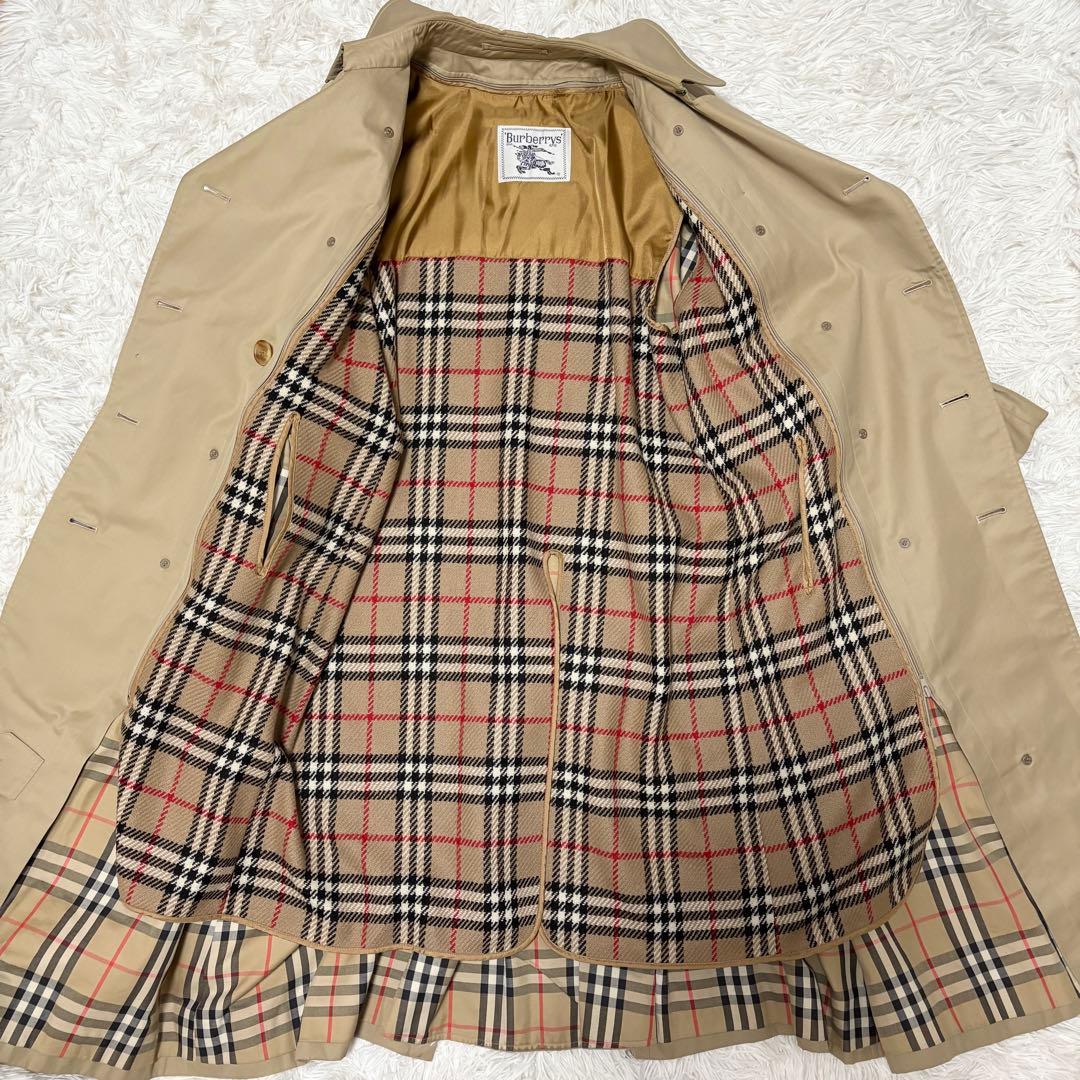 バーバリー トレンチコート ノバチェック ライナー付 ベージュ 着丈112cm