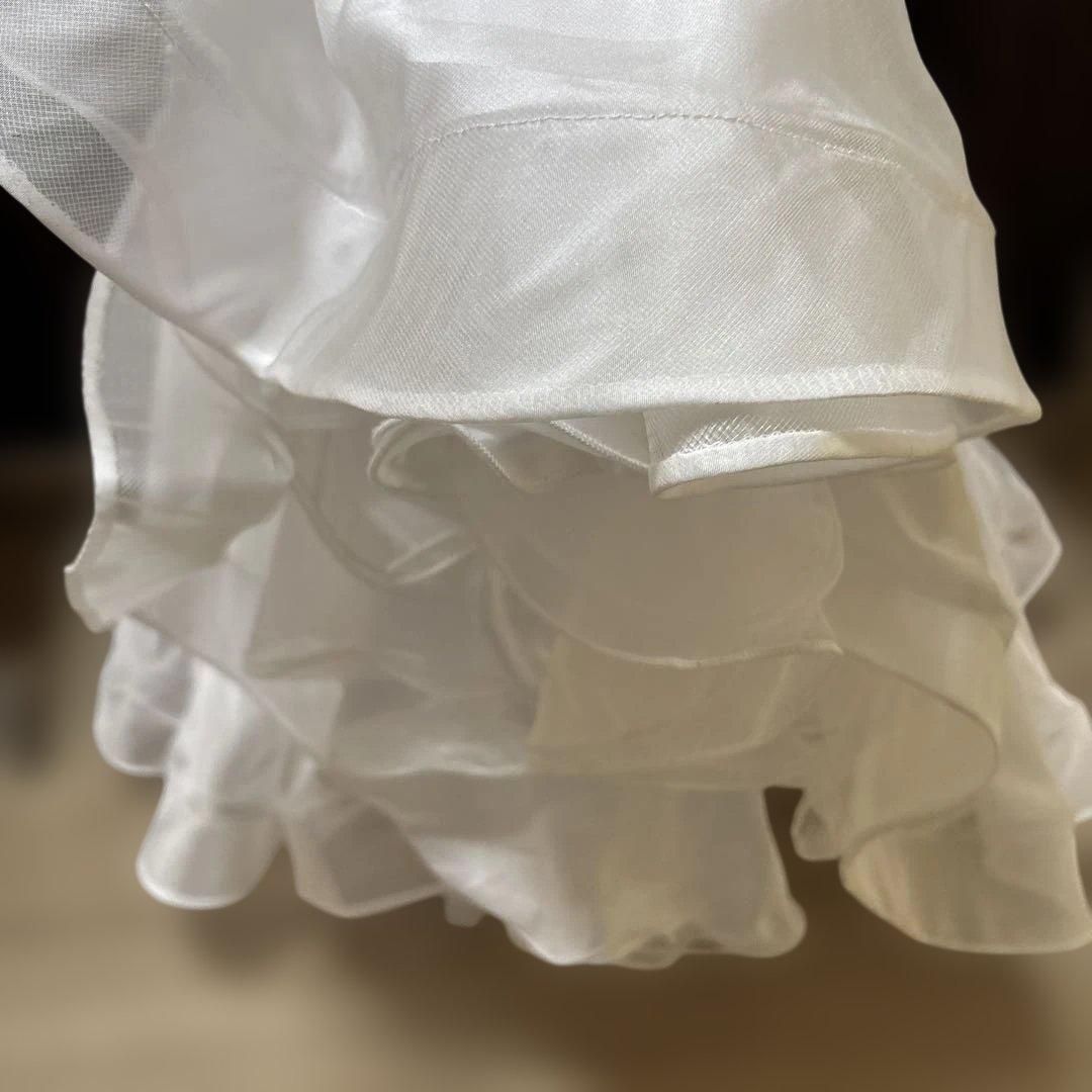 社交ダンス　白　ドレス　競技会　パーティー　トライアル　ジャンテイ