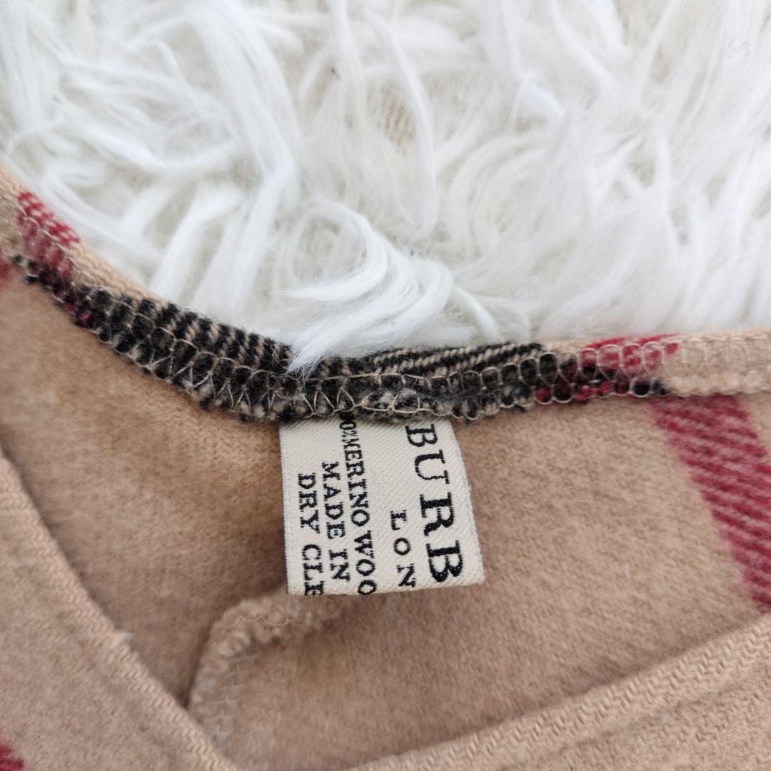 【希少】バーバリー バーバリーロンドン ウール カシミヤ ノバチェック ポンチョ