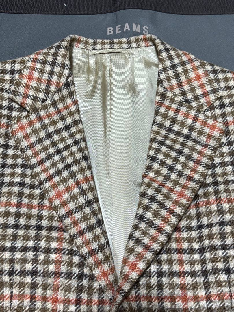 BEAMS F / MOON ガンクラブチェック+ペーン ジャケット