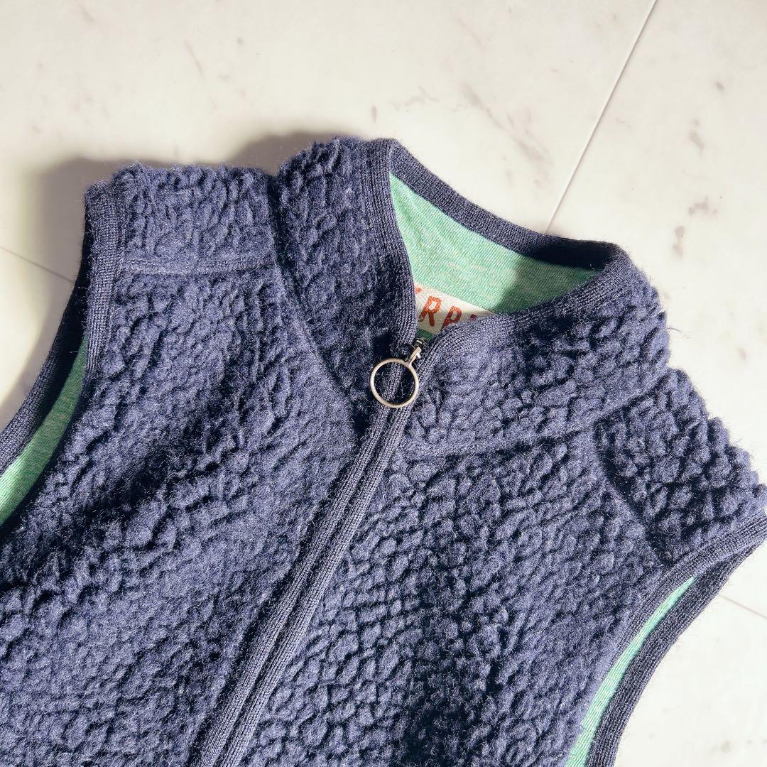 45rpm ウールコットン もこもこ ボアベスト 2 日本製