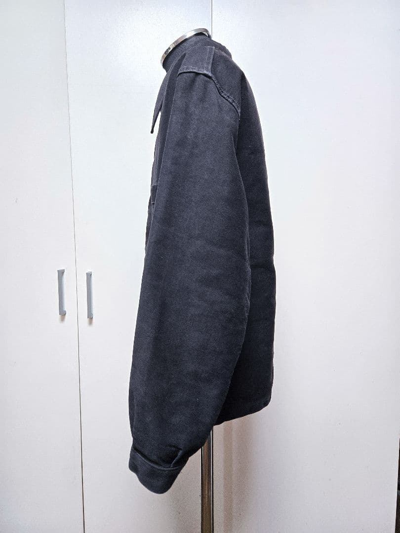 ヴィンテージ LE POPULAIRE ブラックモールスキン ワーク ジャケット