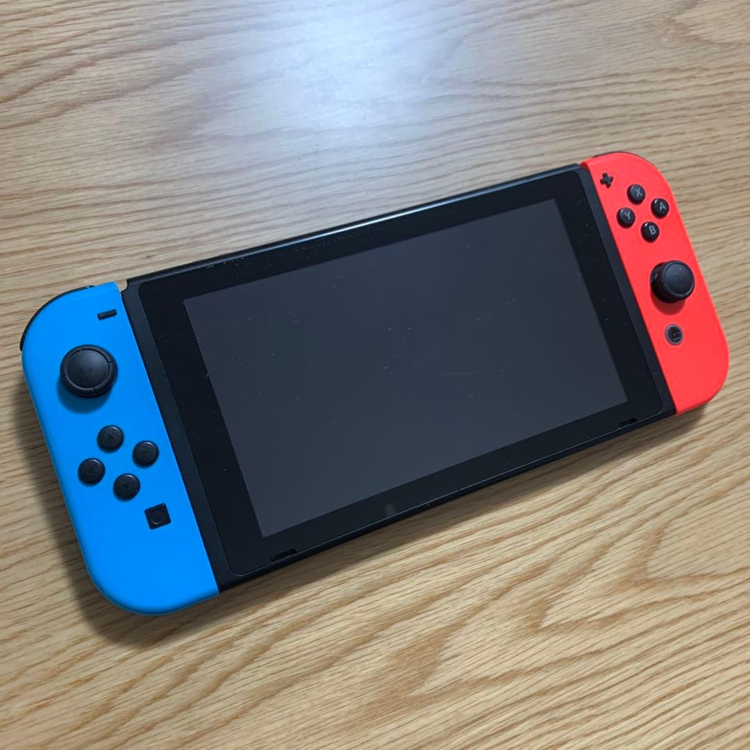 【美品】Nintendo Switch 本体 青/赤 Joy-Con【即日発送】