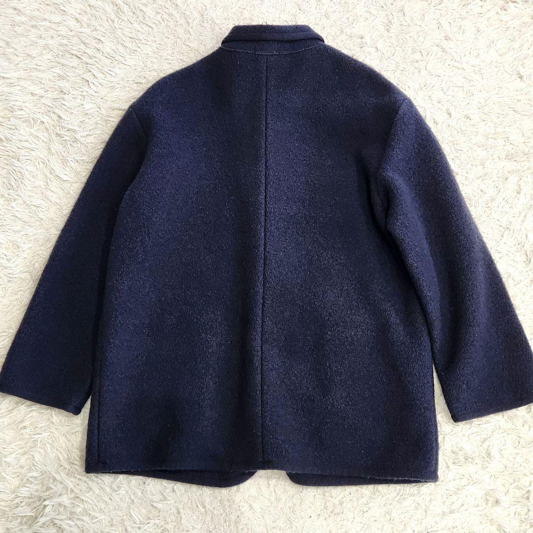 パパス❣️チロリアンジャケット　L　ウール100%　ネイビー　メンズ
