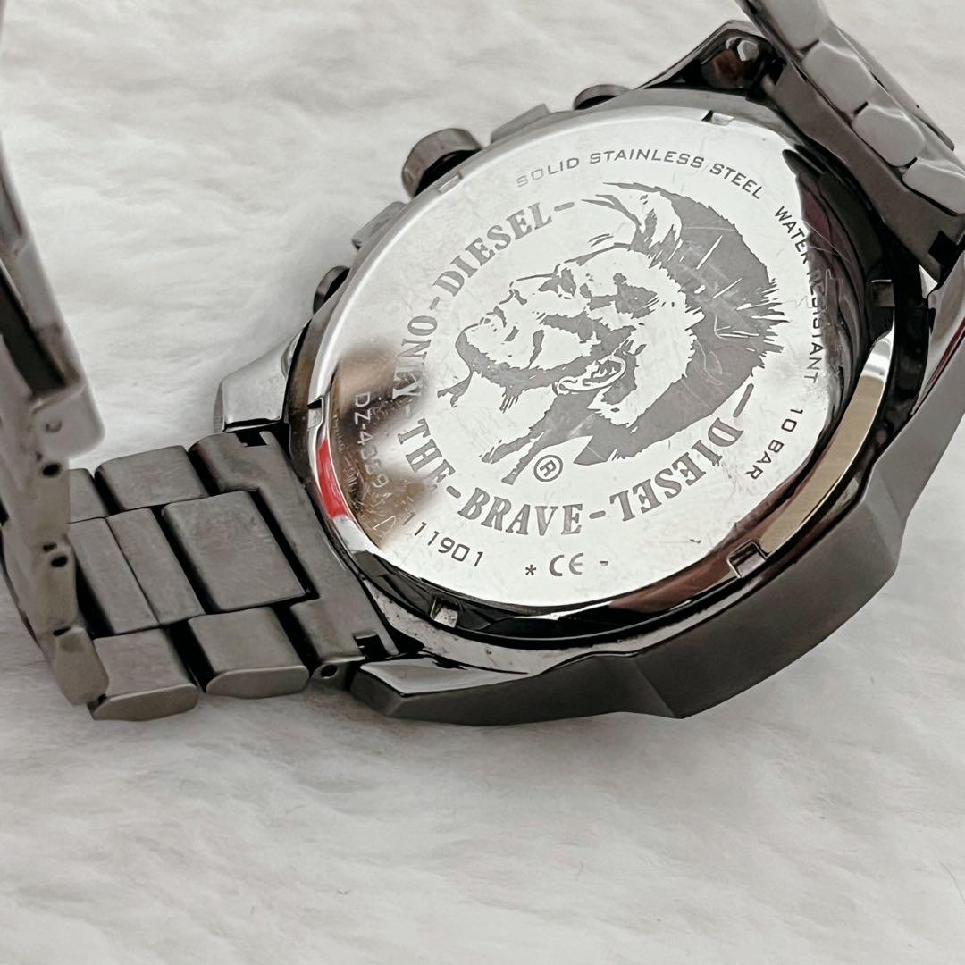 DIESEL ディーゼル メンズ腕時計 メガチーフ クロノグラフ ガンメタ