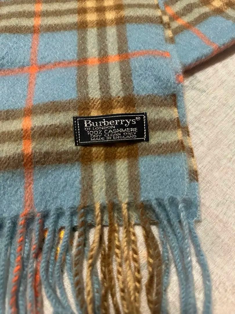 【12/11〜15発送停止】希少カラーバーバリーカシミア100% マフラー