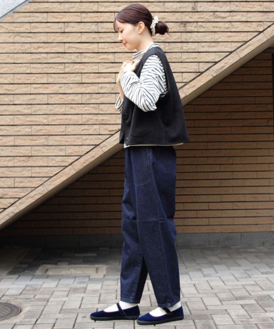 DANTON | フリース カラーレスベスト WOMEN