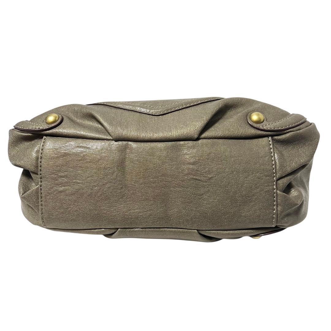 美品 ANNA SUI アナスイ ドリトル 斜め掛け ショルダーバッグ カーキ