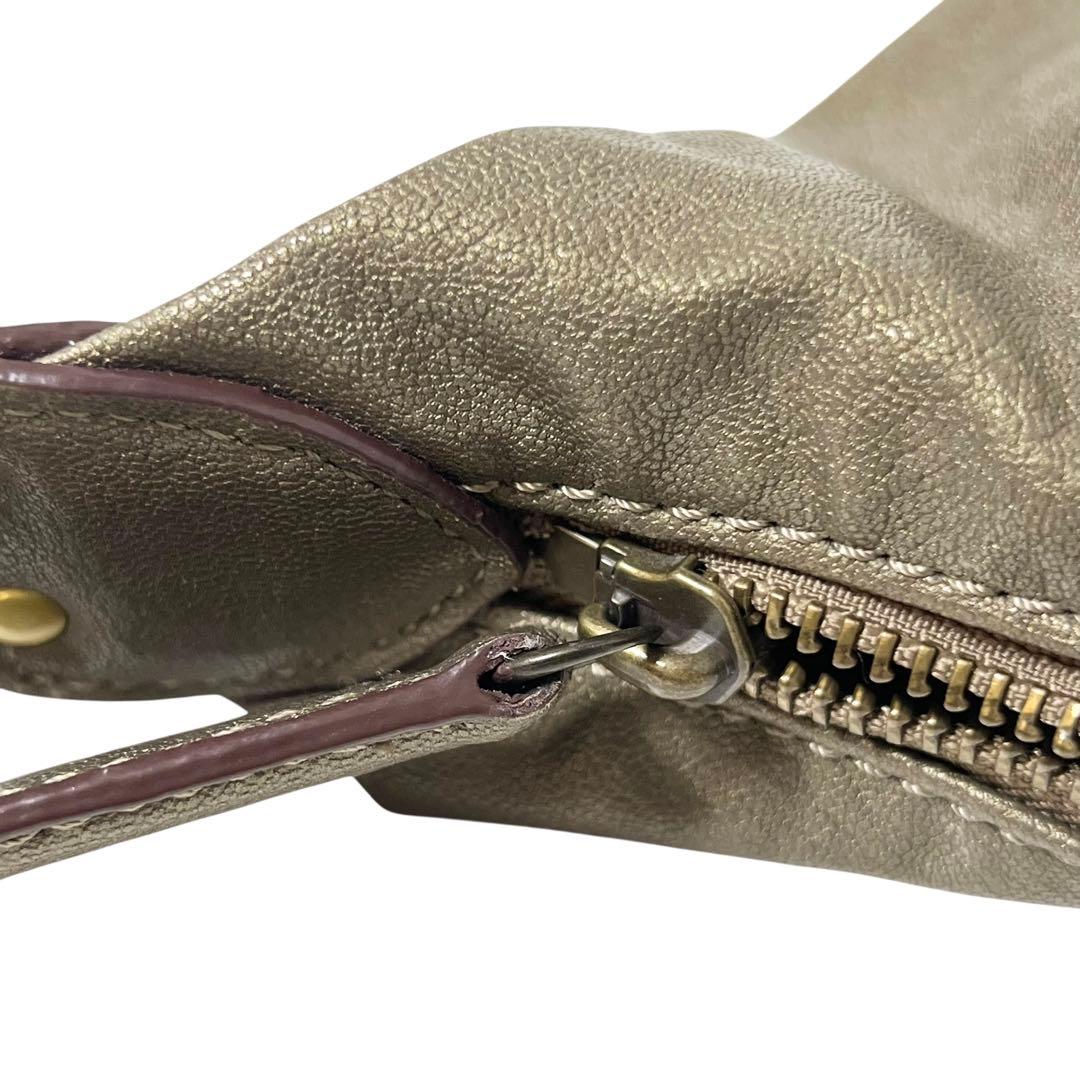 美品 ANNA SUI アナスイ ドリトル 斜め掛け ショルダーバッグ カーキ