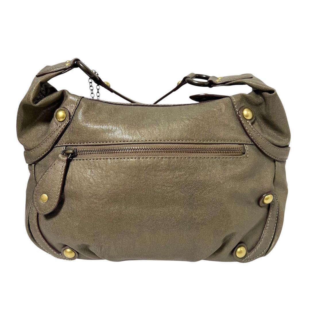 美品 ANNA SUI アナスイ ドリトル 斜め掛け ショルダーバッグ カーキ