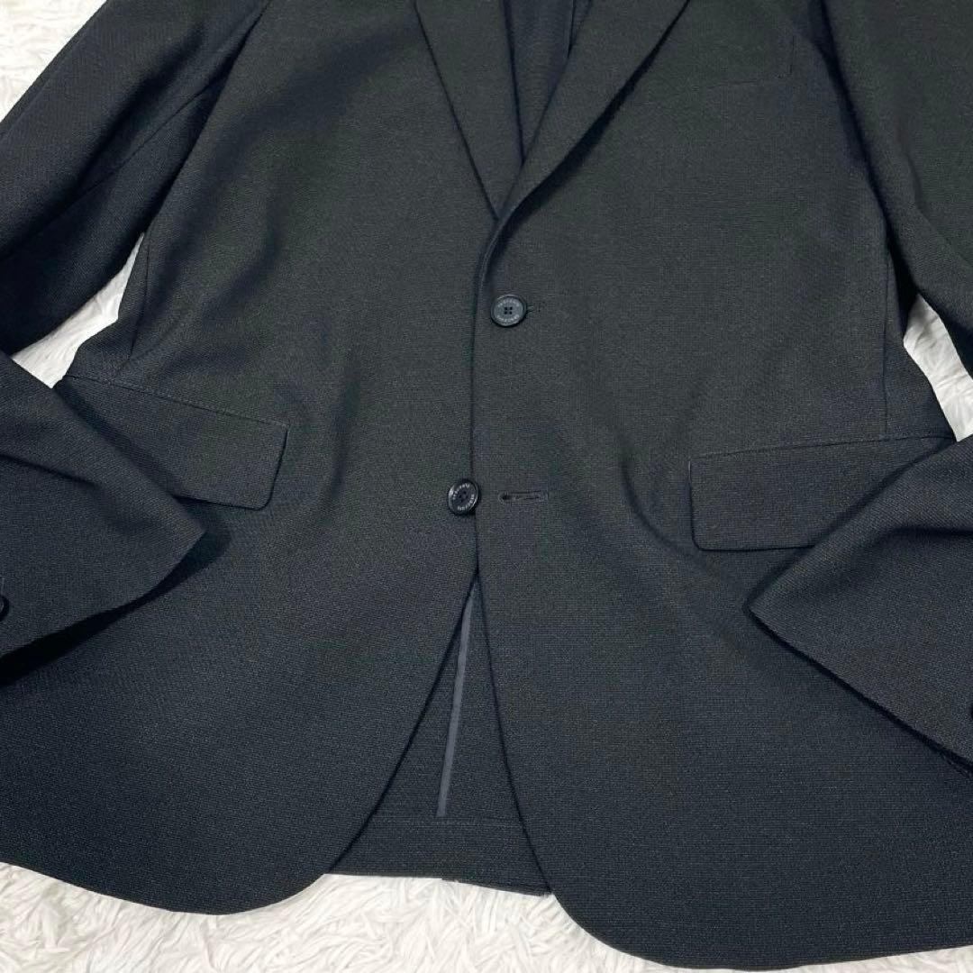 美品✨デサント スーツ セットアップ ロゴボタン 春夏 背抜き 本切羽 グレーL