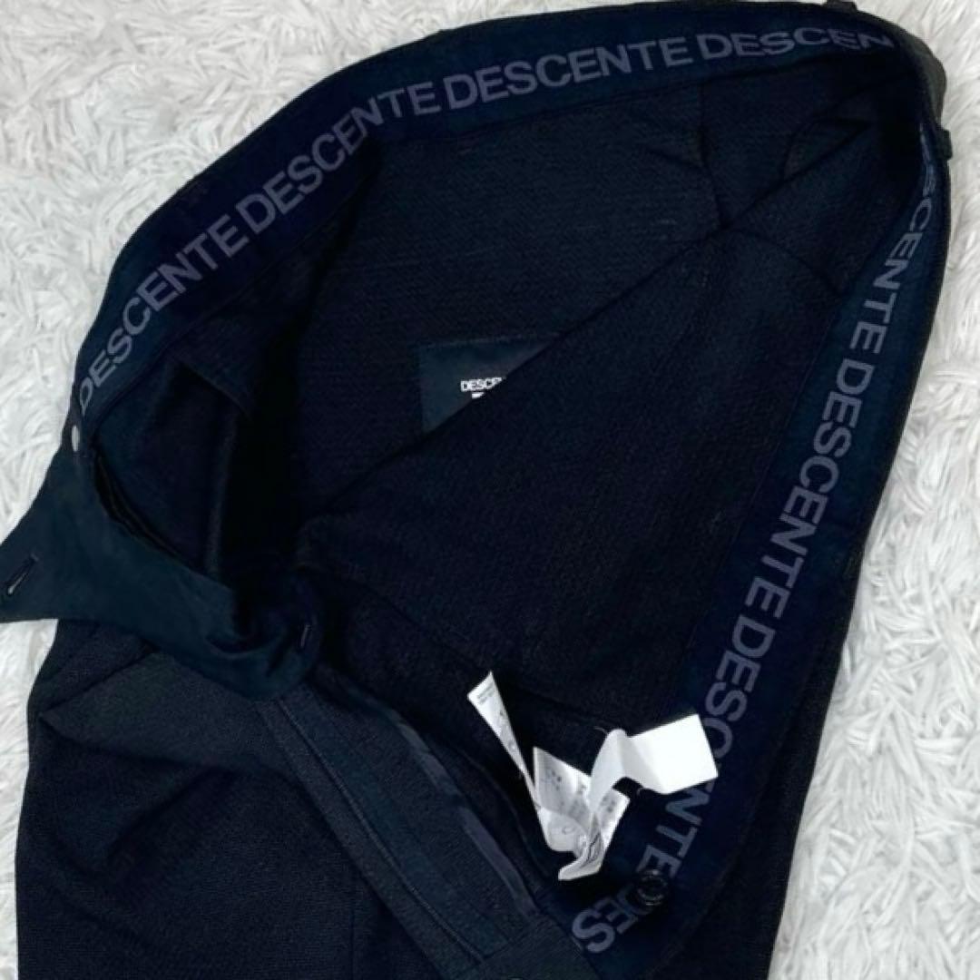 美品✨デサント スーツ セットアップ ロゴボタン 春夏 背抜き 本切羽 グレーL