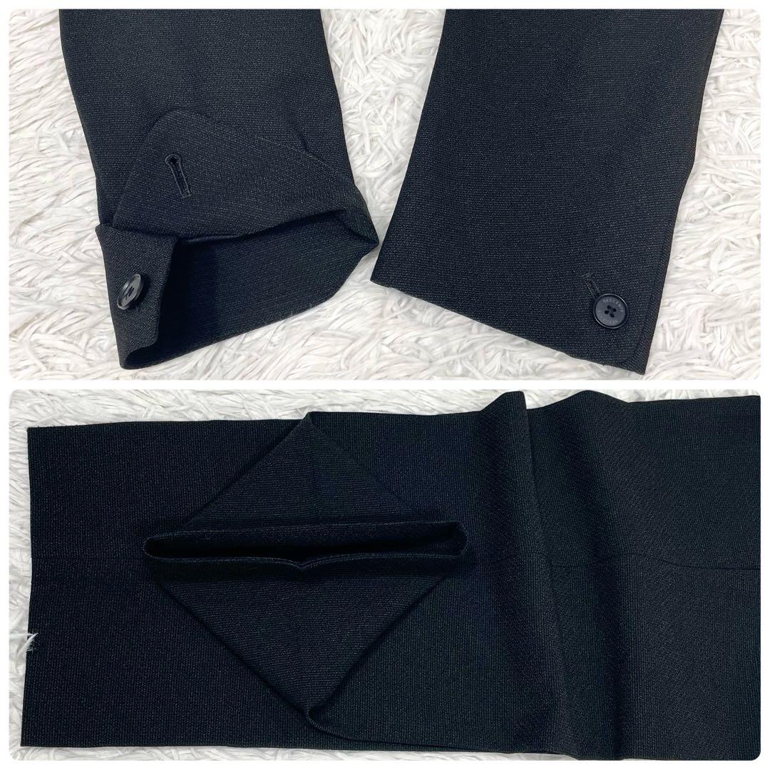 美品✨デサント スーツ セットアップ ロゴボタン 春夏 背抜き 本切羽 グレーL