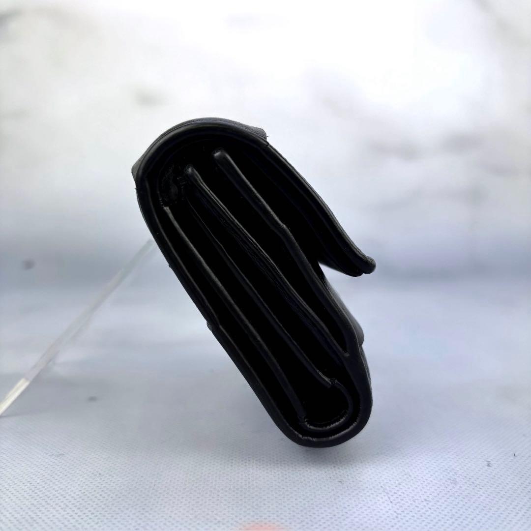 BOTTEGA VENETA 3つ折り 財布 カセット ブラック