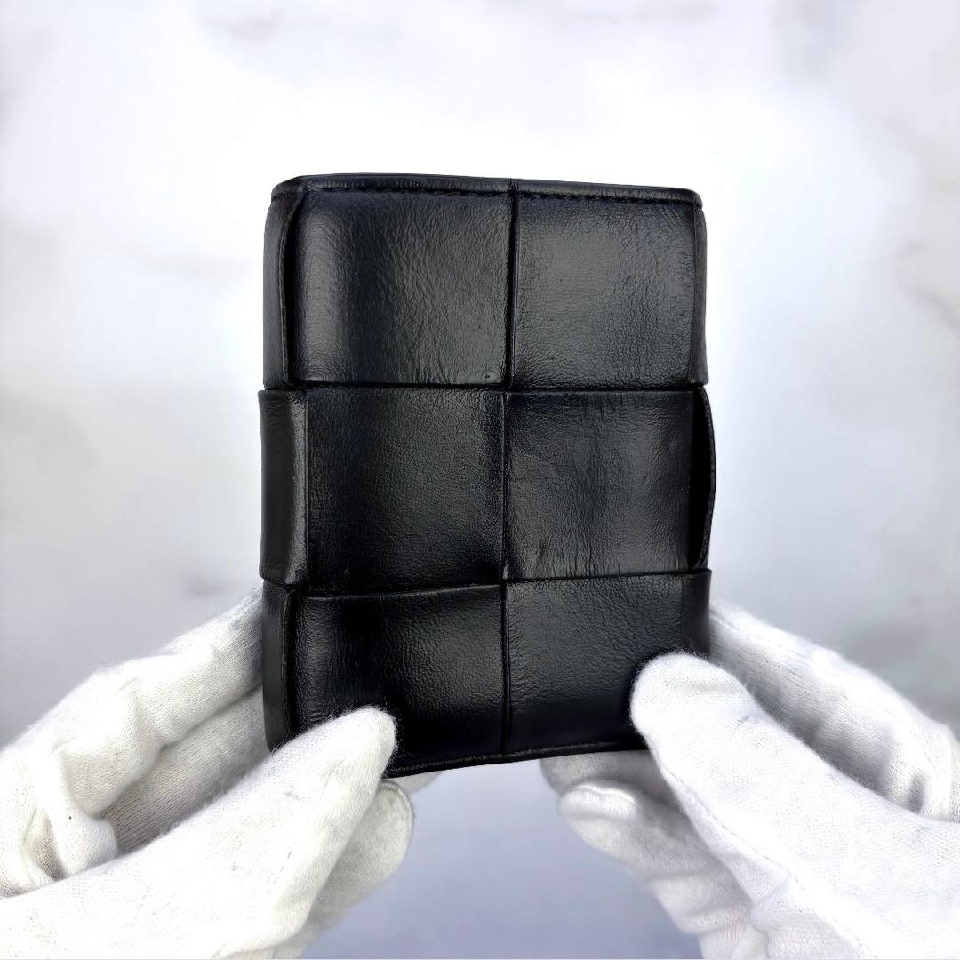 BOTTEGA VENETA 3つ折り 財布 カセット ブラック