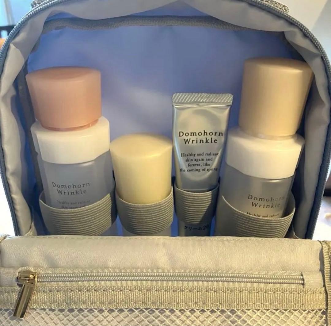 再春館製薬所 Domohorn Wrinkle 基礎4点セット 限定ポーチ付き