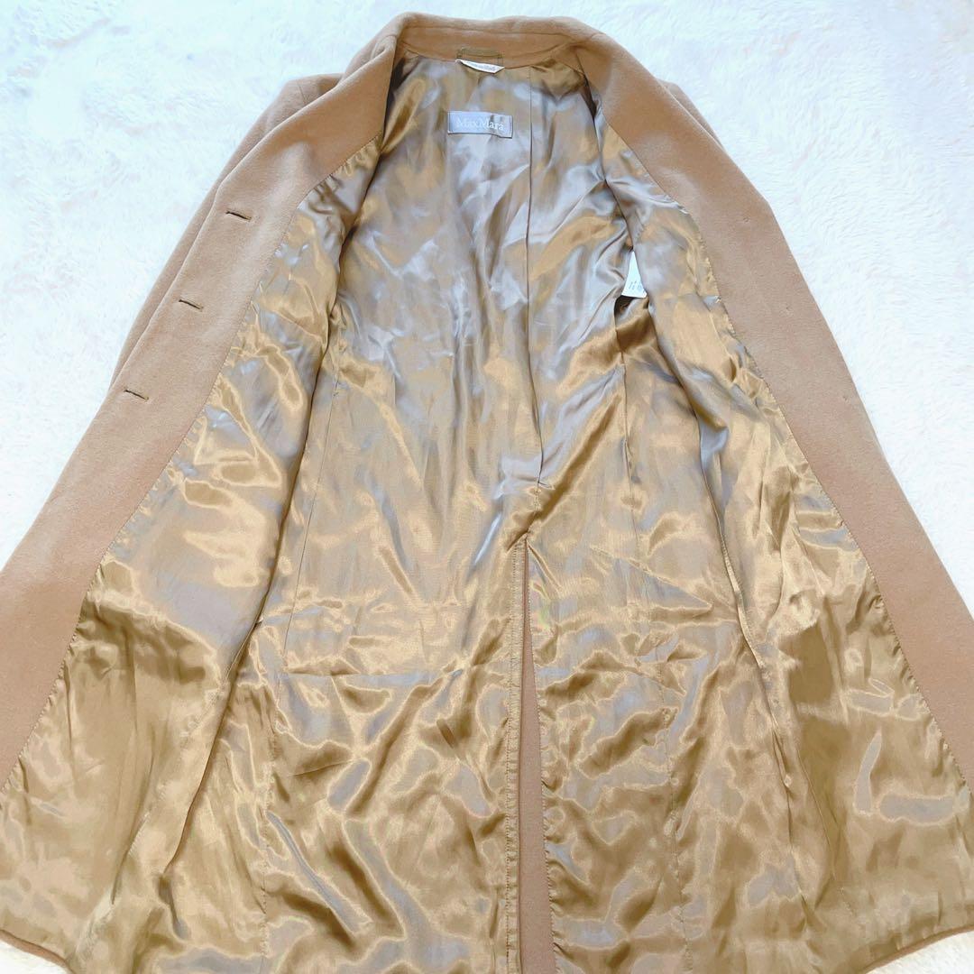 【極上の肌触り】マックスマーラ　銀タグ　ロングコート　ヴァージンウール　アンゴラ