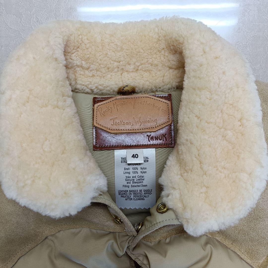 ★極美品★ ロッキーマウンテンフェザーベッド ダウンベスト ベージュ 40サイズ