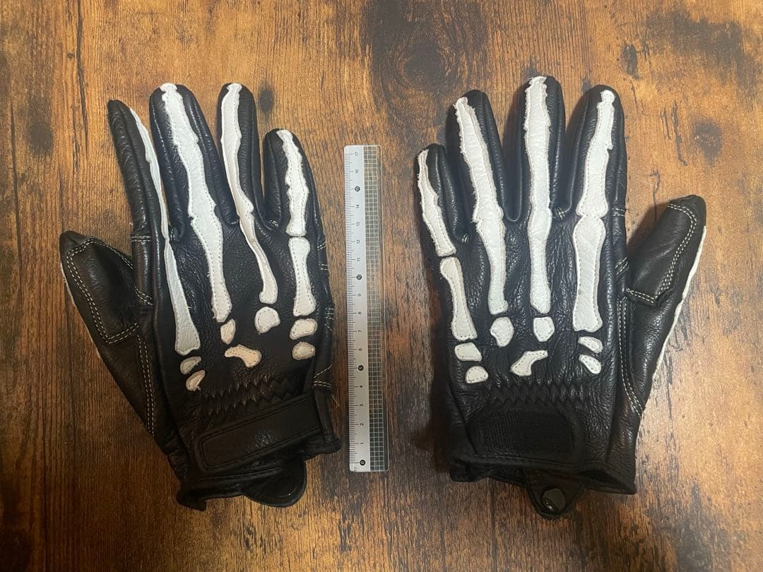 スカル レザーウインターグローブ