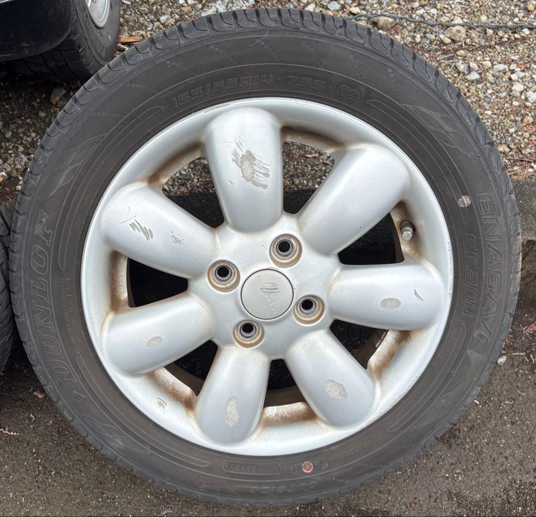 アルトラパン　純正アルミ&エコタイヤ　4本セット