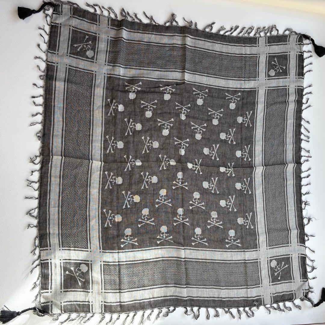 mastermind JAPAN スカーフ ストール スカルデザイン 正方形