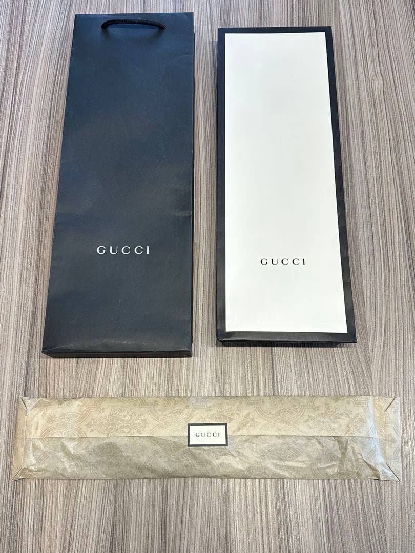 【新品】GUCCI 青 ストライプ ネクタイ