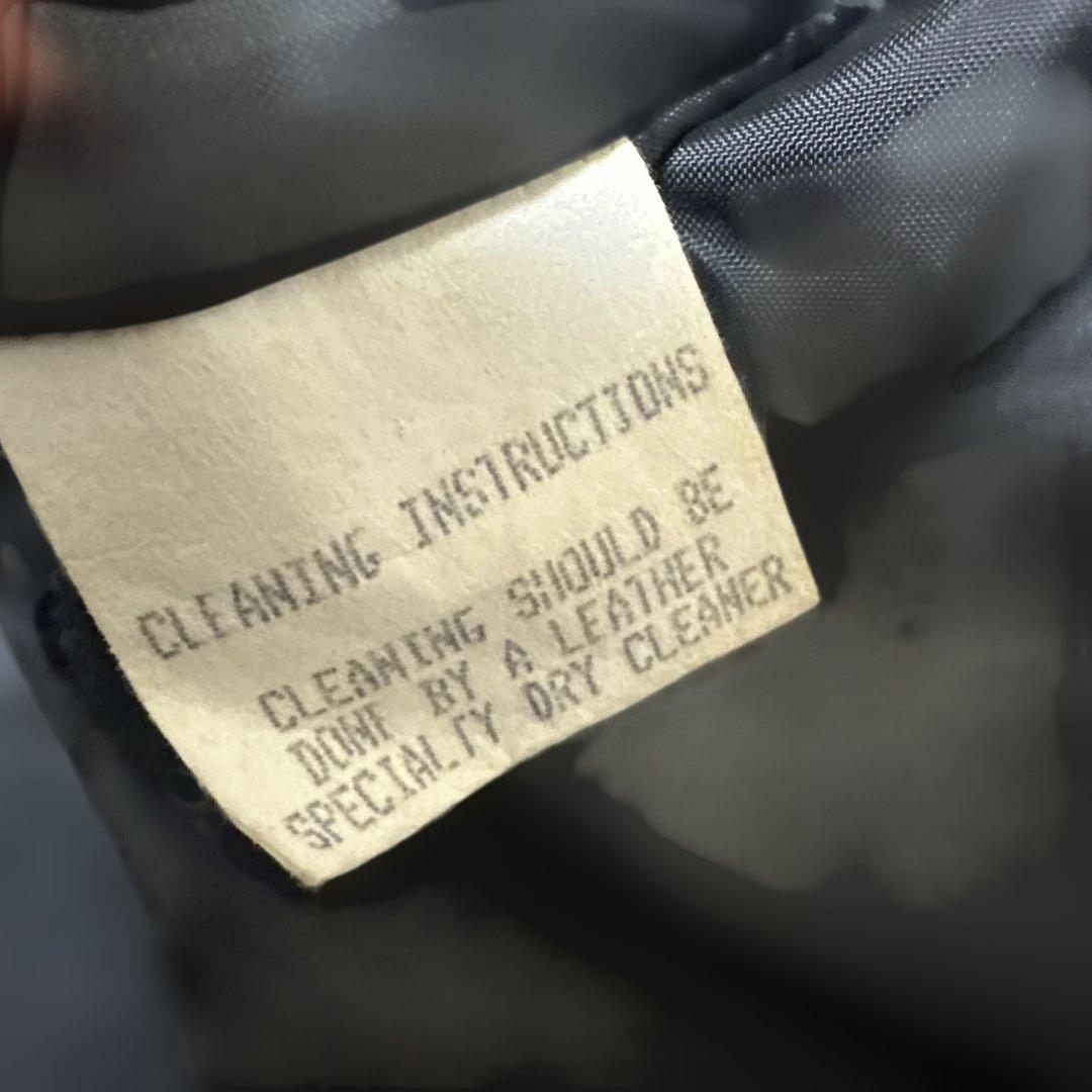 SKOOKUM スクーカム 袖革スタジャン ブラック 36