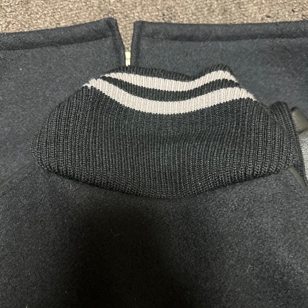 SKOOKUM スクーカム 袖革スタジャン ブラック 36