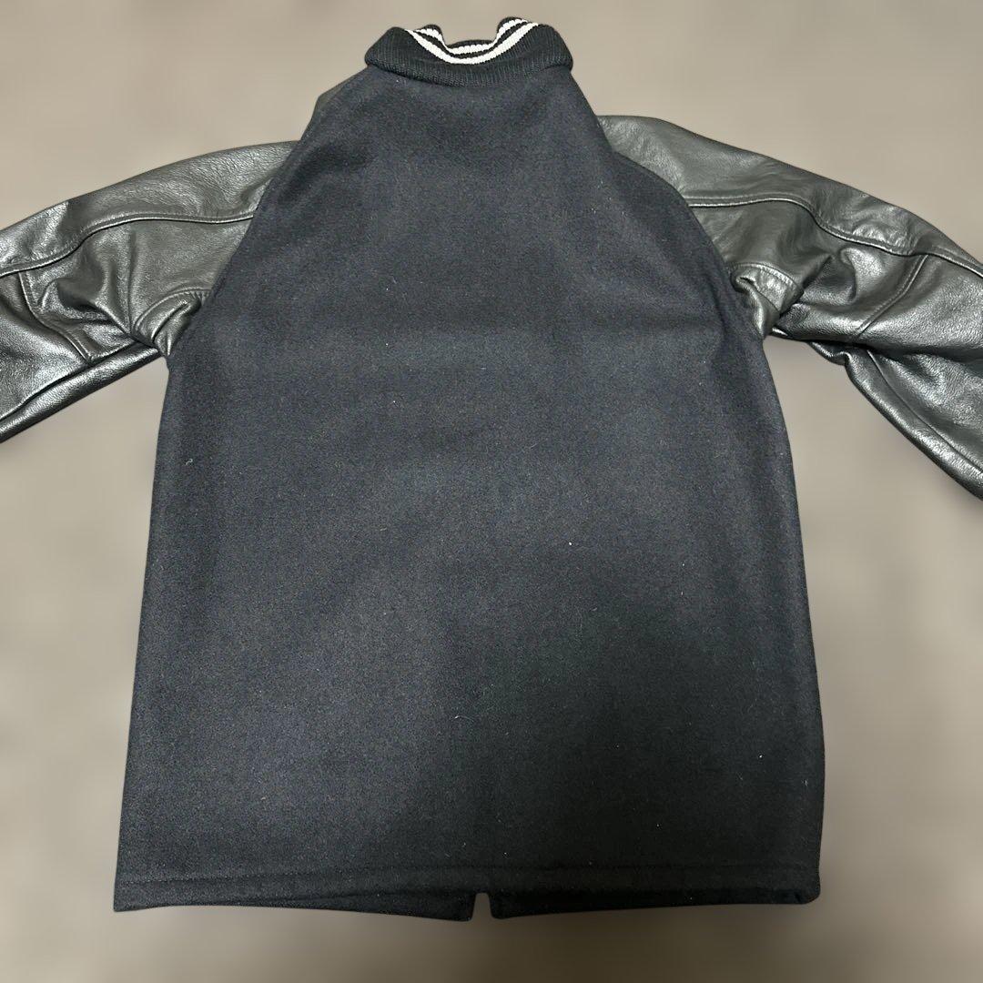 SKOOKUM スクーカム 袖革スタジャン ブラック 36