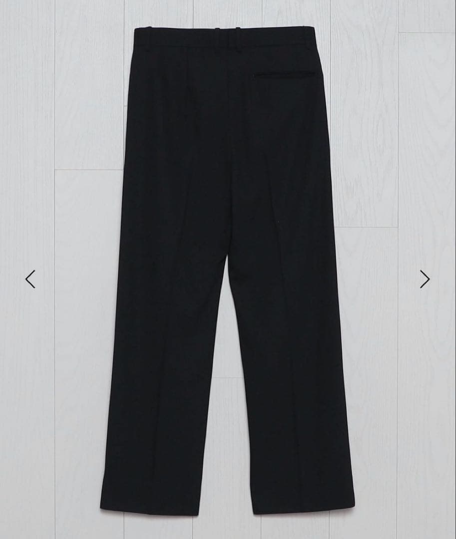 ツ*ー様 ＜H＞ ウール ツイスト カルゼ ワイド テーパード パンツ