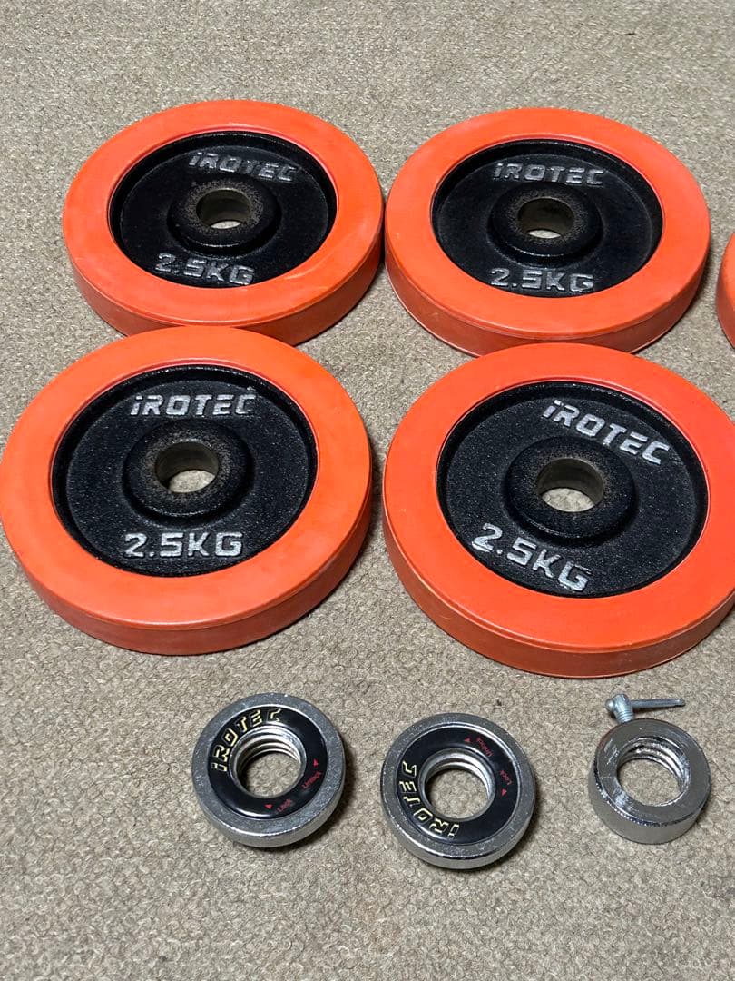 アイロテック　IROTEC ダンベル　ダンベルプレート15kg 筋トレ