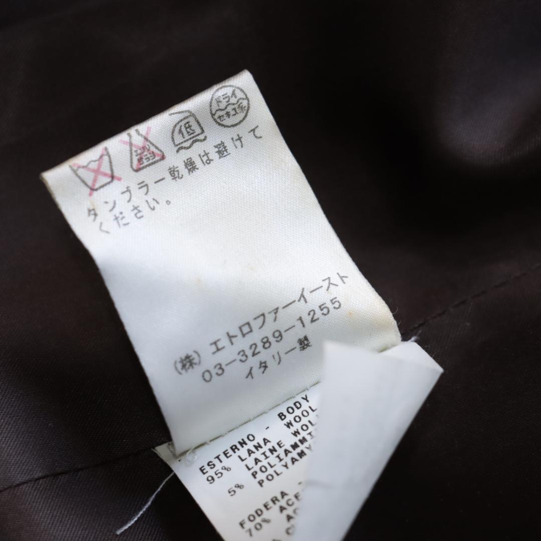 希少！エトロ　ETRO　ストライプ　ウールチェスターコート　44　ミラノ