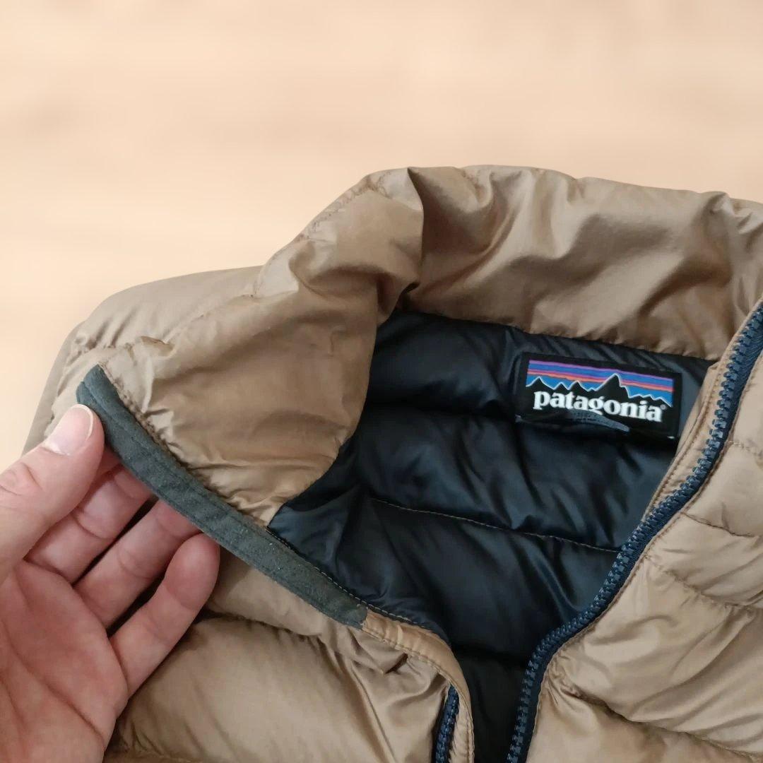 【美品】パタゴニア ダウンセーター ベスト メンズM 茶