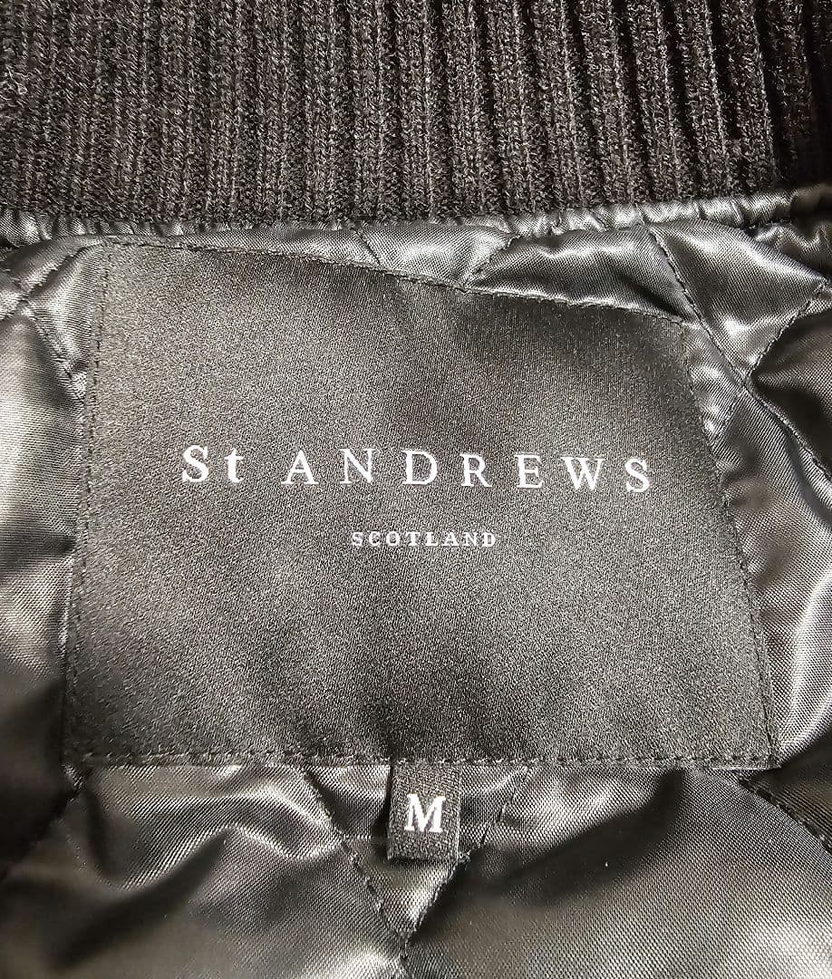 【St.ANDREWS】中綿入りノルディック柄ブルゾン