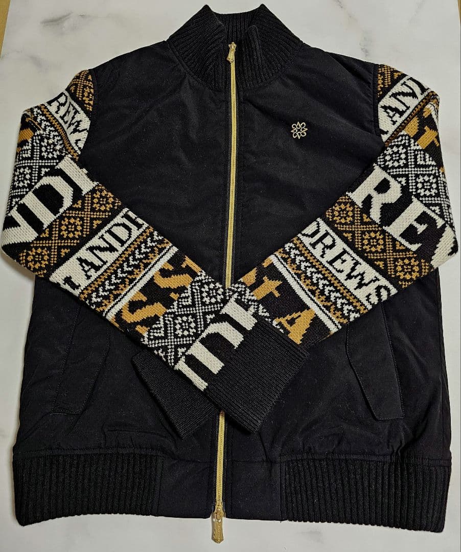 【St.ANDREWS】中綿入りノルディック柄ブルゾン