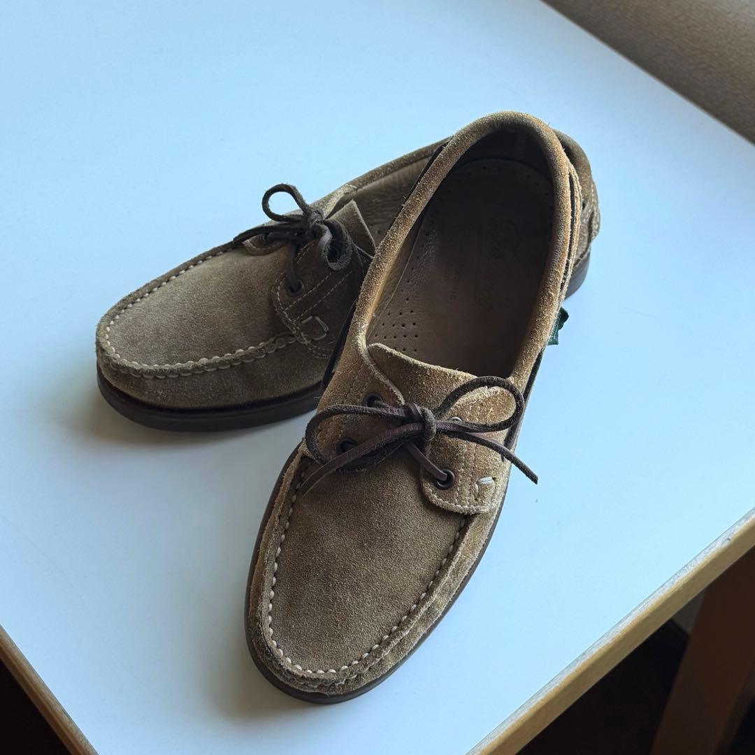 [美品]Paraboots BARTH モカシン　スエード