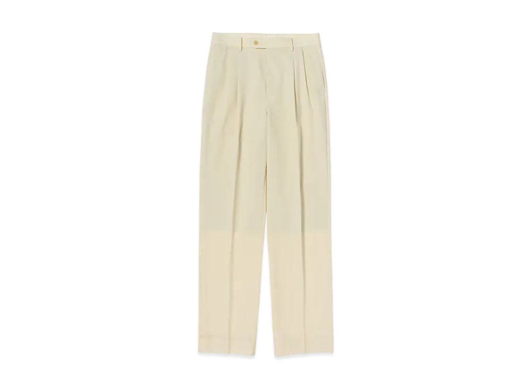 最終値下AURALEE WOOLKIDMOHAIR TWO-TUCKSLACKS