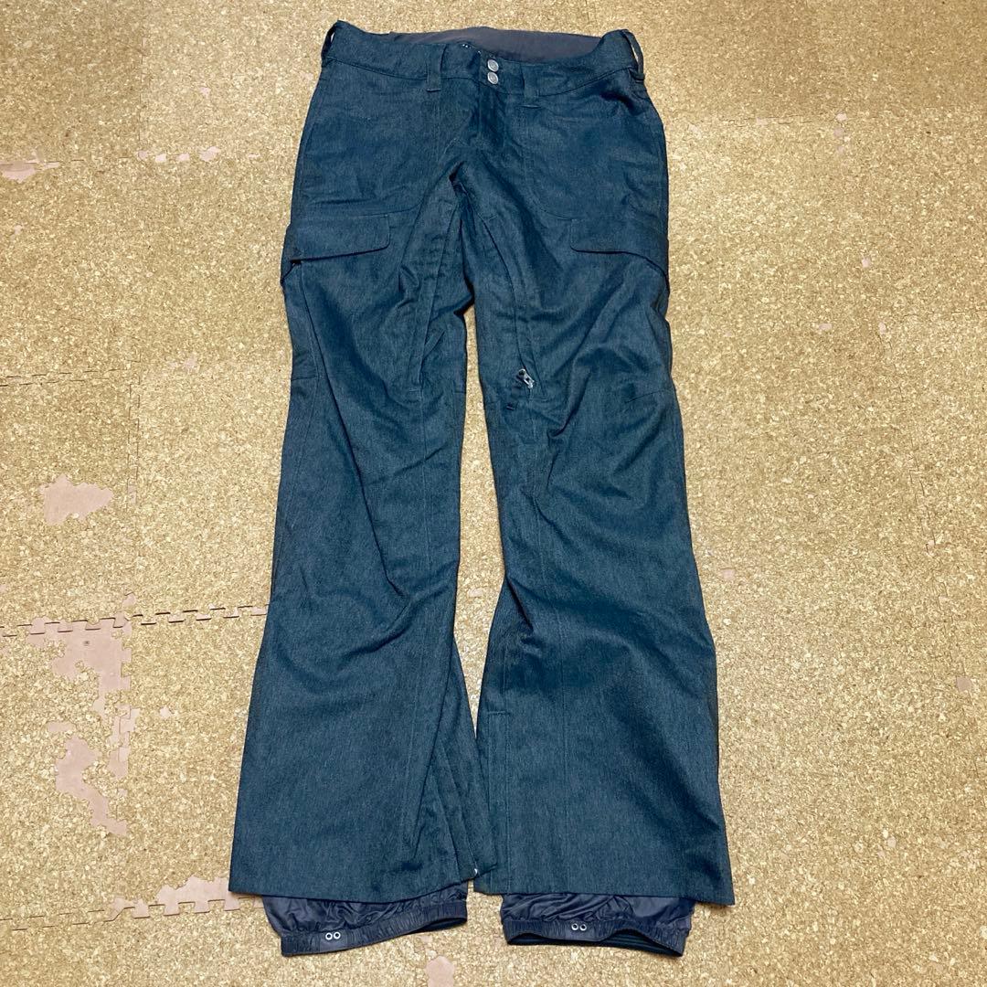 【美品】バートン BURTON スノボウェアスノーボード Mメンズ紺デニムスキー
