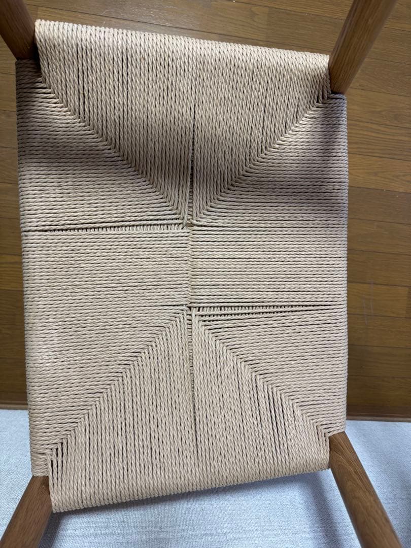 【本日のみ値下げ】無印オーク材ペーパーコードアームチェア