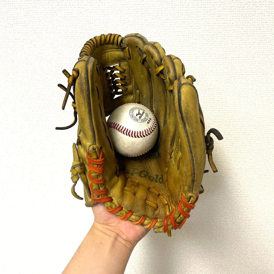 298 ハイゴールド 型良 即戦力 硬式 内野手用グローブ