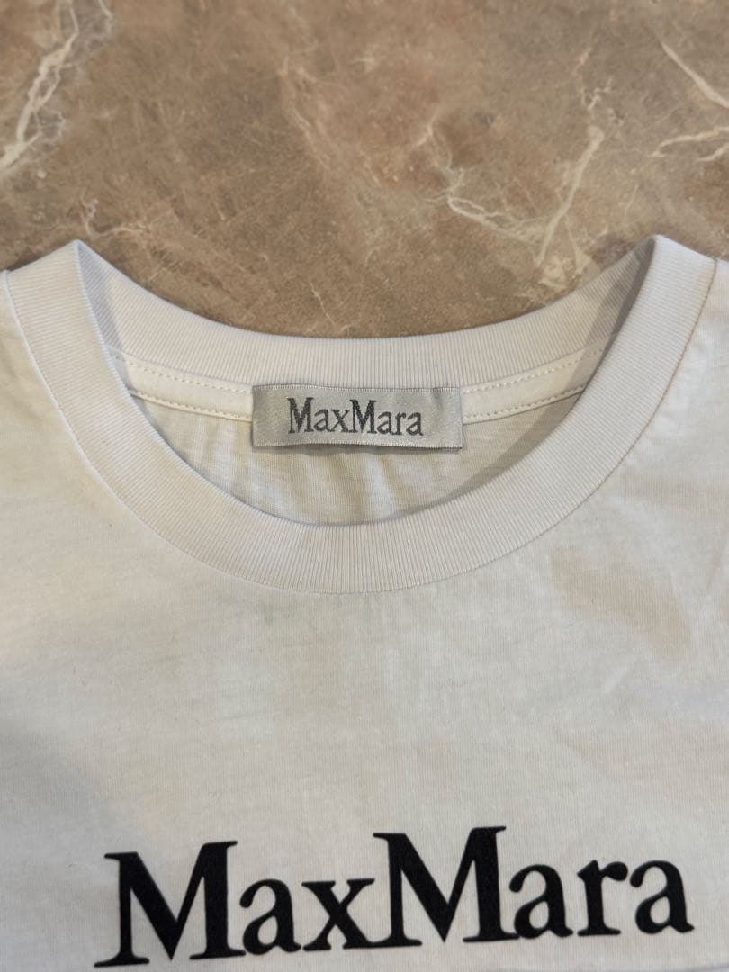 希少サイズXS MaxMara 犬のプリント 半袖Tシャツ