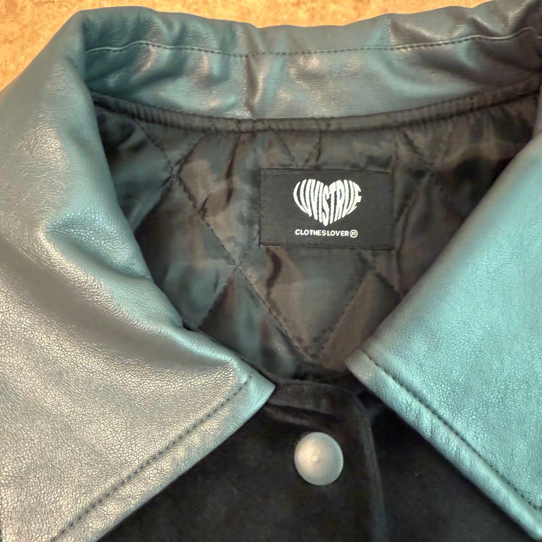 LUVISTRUEラブイズトゥルージャケット スタジャン グレー チャコール