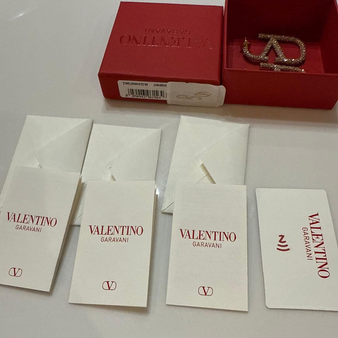 VALENTINO ピアス　ゴールド　ラインストーン