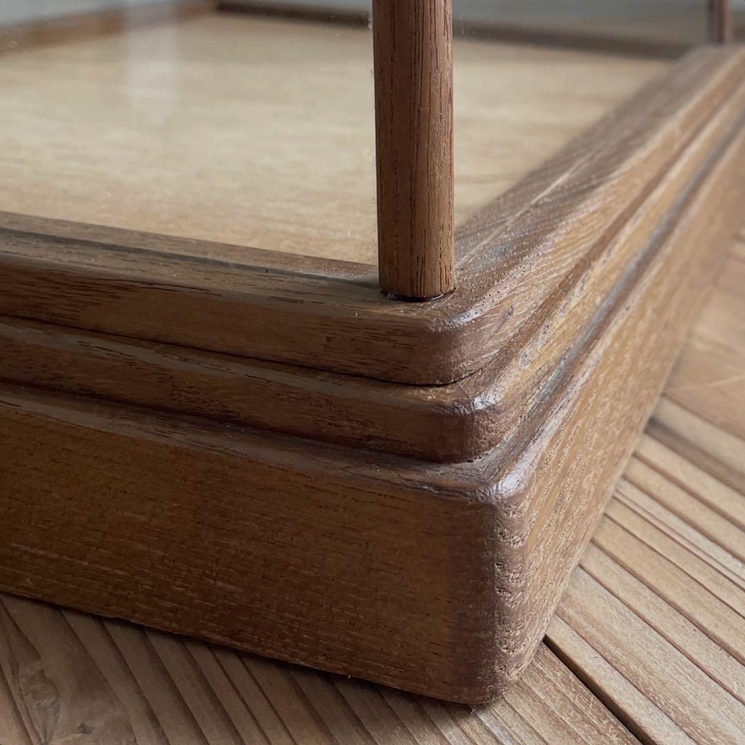 古い卓上ガラスケース　レトロ　飾り棚　古道具　アンティーク