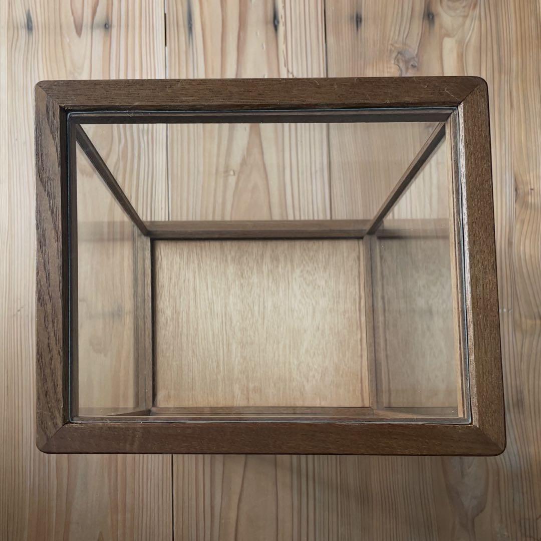 古い卓上ガラスケース　レトロ　飾り棚　古道具　アンティーク